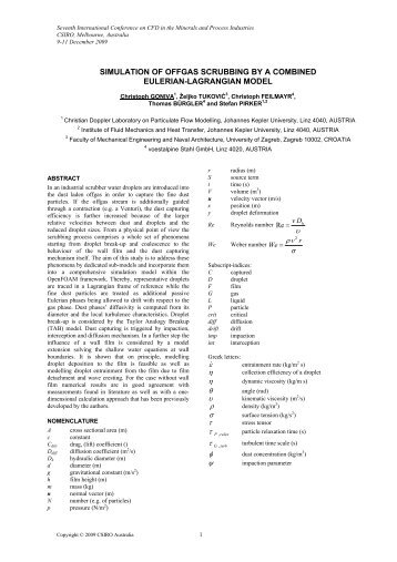 simulation of offgas scrubbing by a combined eulerian ... - CFD