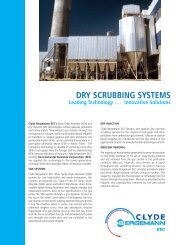 DRY SCRUBBING SYSTEMS - Clyde Bergemann Power Group