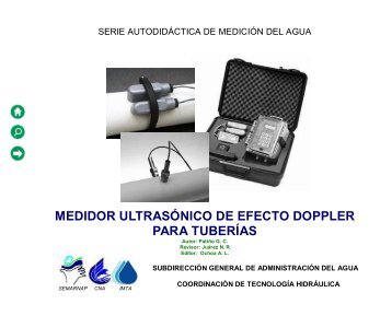 medidor ultrasónico de efecto doppler para tuberias - Conagua
