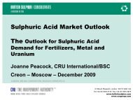 Sulphuric Acid Market Outlook - Creon