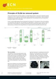 Principle of OLGA tar removal system - ECN