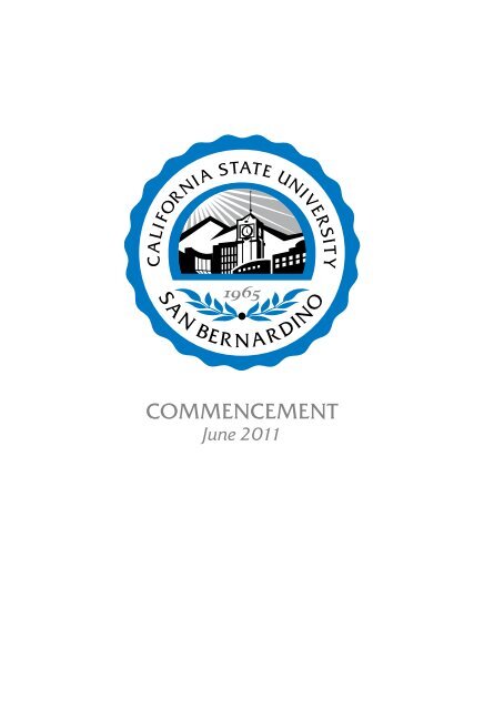 Commencement - California State University, San Bernardino