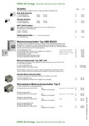 Schalter Motorschutzschalter Typ ABB MS325 ... - Erag AG