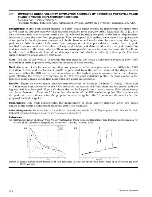 proceedings - International Tissue Elasticity Conference