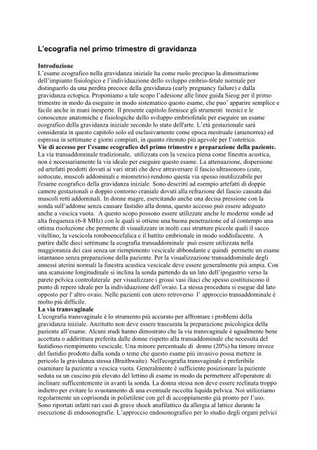Quando dovrebbe un ecografia di datazione essere fatto