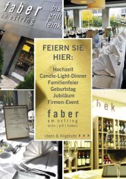 faber-flyer a5 feiern sie hier - Faber Feinkost