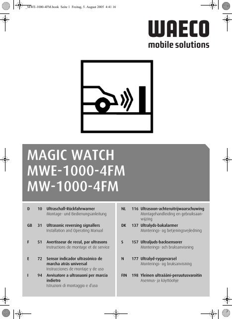 MAGIC WATCH MWE-1000-4FM MW-1000-4FM