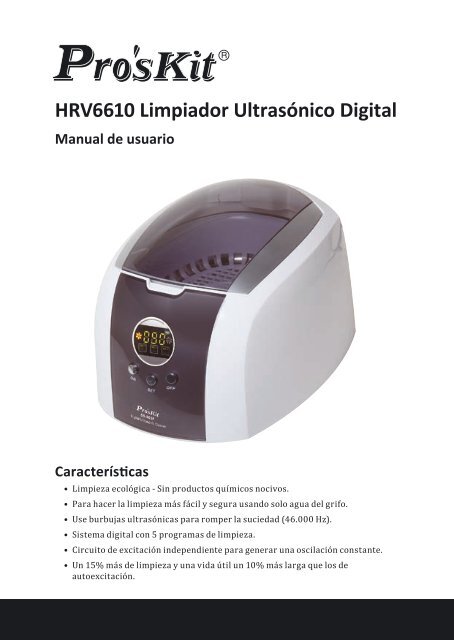 HRV6610 Limpiador Ultrasónico Digital - Molgar