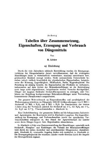 Tabellen fiber Zusammensetzung, Eigenschaften ... - Springer