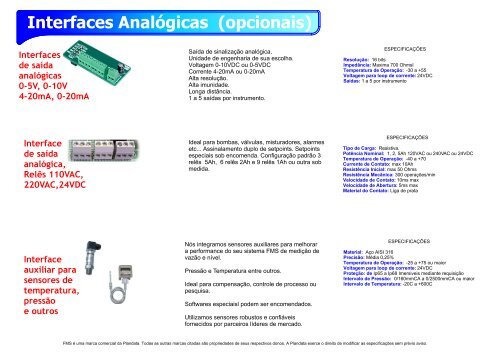 Catálogo de Medidores Ultrasonicos - Plandata