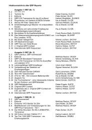 Inhaltsverzeichnis aller QRP-Reporte Seite 1 Ausgabe 1 ... - DK3RED