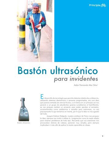 Bastón ultrasónico - Revista C+TEC