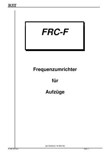 FRC-F - RST Elektronik GmbH