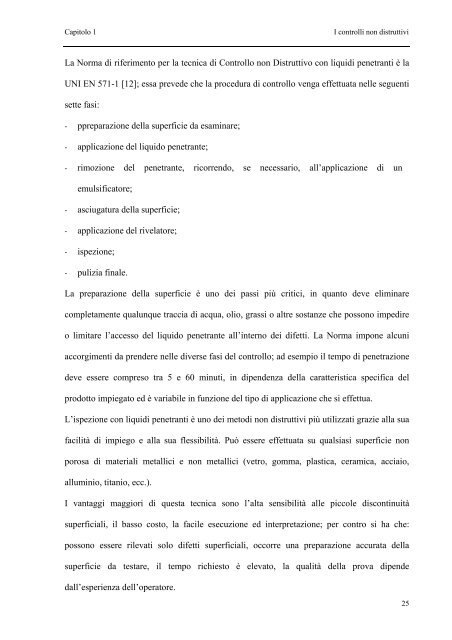 Metodi e strumenti di misura per l'esecuzione di test non distruttivi ...