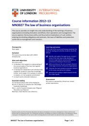 Course information 2012–13 MN3027 The law of business ...