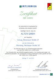 Zertifikat - ALTEN Engineering