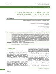 Effect of thidiazuron and gibberellic acid on leaf yellowing of cut ...