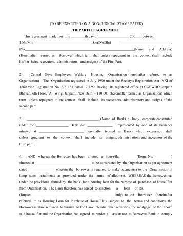 tripartite agreement template ntpc tripartite agreement template ntpc