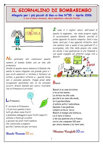 IL GIORNALINO DI BOMBABIMBO - BombaCarta