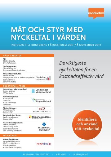 nyckeltal i vården mät och styr med - Conductive