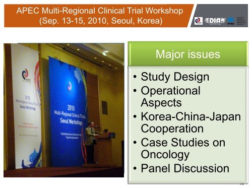 Update on Korea China Japan Tripartite Clinical Trial ... - Apec-ahc.org
