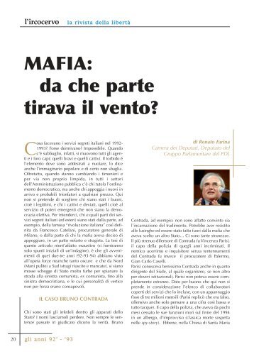 MAFIA: da che parte tirava il vento? - L'IRCOCERVO