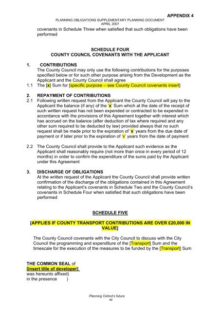 APPENDIX 4 STANDARD TRIPARTITE AGREEMENT [this format ...