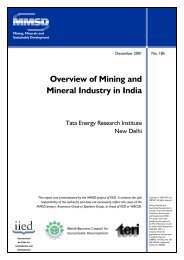 Overview of Mining and Mineral Industry in India - IIED ...