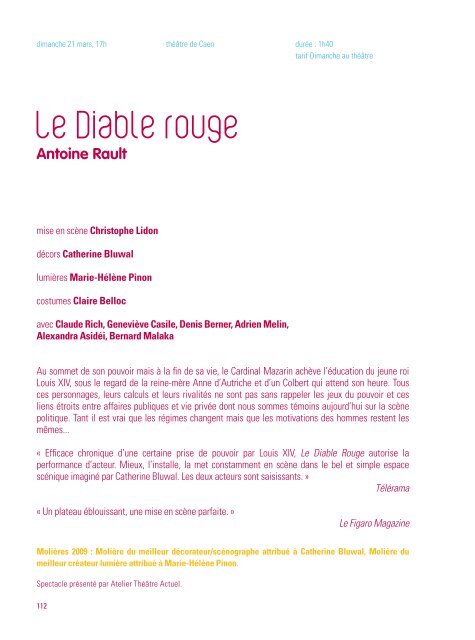 brochure saison 2009-2010.pdf - Théâtre de Caen - Ville de Caen