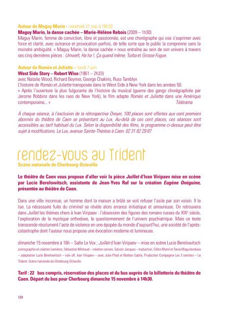 brochure saison 2009-2010.pdf - Théâtre de Caen - Ville de Caen