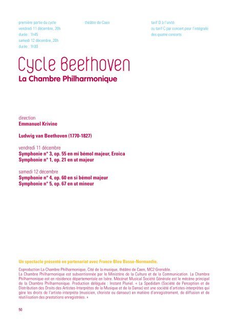 brochure saison 2009-2010.pdf - Théâtre de Caen - Ville de Caen