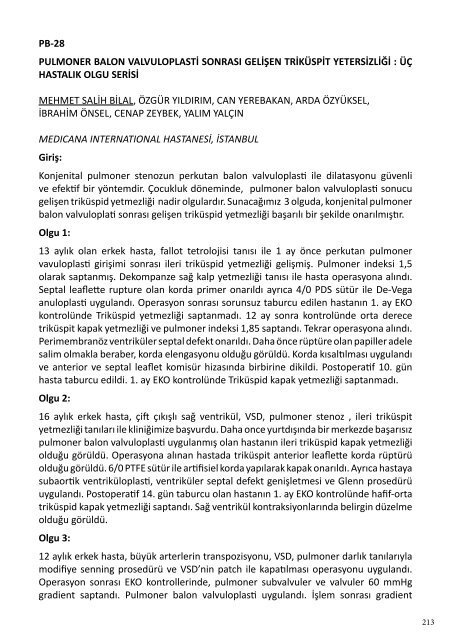 tıklayınız - Türk Pediatrik Kardiyoloji ve Kalp Cerrahisi Derneği