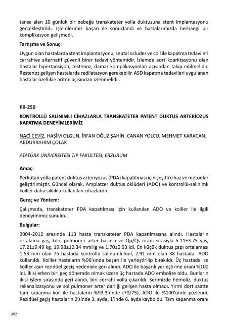 tıklayınız - Türk Pediatrik Kardiyoloji ve Kalp Cerrahisi Derneği