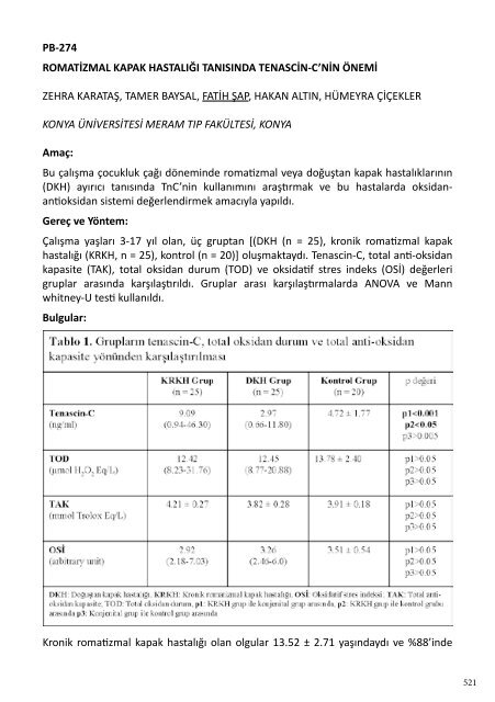 tıklayınız - Türk Pediatrik Kardiyoloji ve Kalp Cerrahisi Derneği