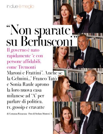 Maroni e Frattini”. Anche se la Gelmini...” - Francesco Tatò - Home