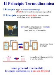 Termodinamica II - INFN