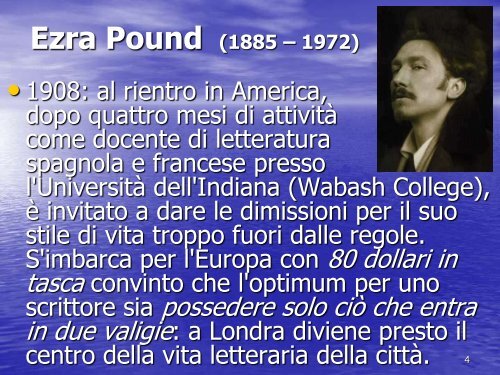 L'imagismo di Ezra Pound - Liceo Scientifico Galilei