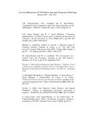 Publications of CENAM in the field of Time and Frequency ... - BIPM