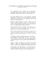 Publications of CENAM in the field of Time and Frequency ... - BIPM