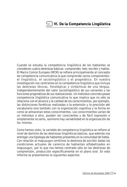 Perfil sociolingüístico de comunidades mapuche de la ... - Educarchile