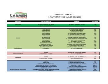 Directorio Telefónico (Archivo PDF) - Carmen