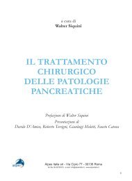 il trattamento chirurgico delle patologie pancreatiche - Alpes Italia Srl