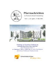 Pfarrnachrichten - Pastoralverbund Fröndenberg