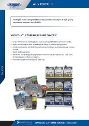 Polytuf Tarpaulins and Tarp Accessories - Mayo Hardware