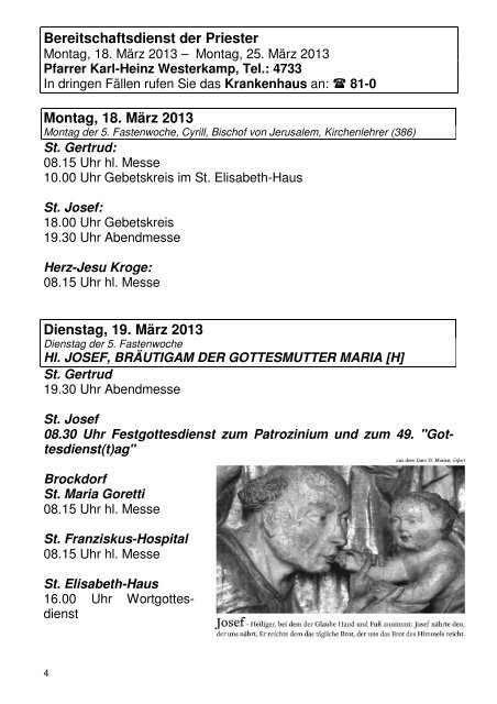Pfarrnachrichten vom 17.März 2013 - Katholische Kirchengemeinde ...
