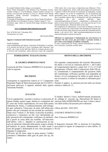 damasport 6.pdf - Federazione Italiana Dama