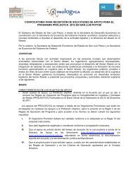 convocatoria para recepción de solicitudes de apoyo para el ...