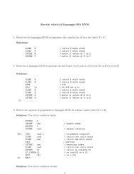 Esercizi relativi al linguaggio ISA IJVM 1. Descrivere in linguaggio ...