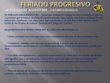 conoce sobre el feriado progresivo - sindicatoaltonorte.cl