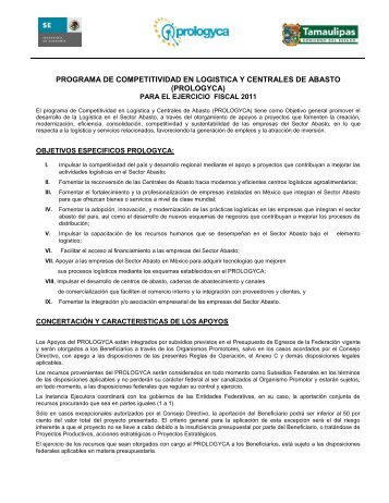 programa de competitividad en logistica y centrales de abasto